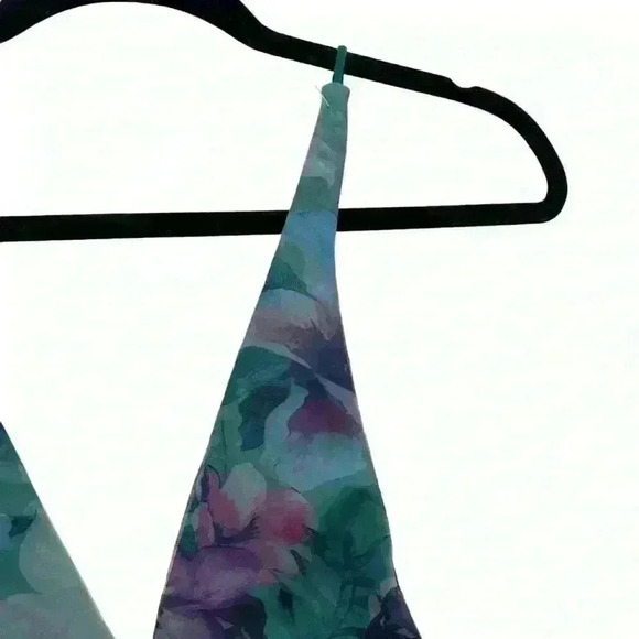 NWT Lulus Garden of Glamour Green Floral One-Shoulder Maxi Dress Cocktail Small - Picture 7 of 15